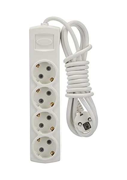 Grup Priz 4 Lü 3 Metre Topraklı + Kontrol Kalemi Hediyeli