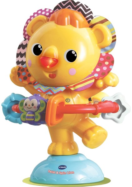 528003 Baby Twist & Spin Lion, Oyuncak Aslan, Çok Renkli, 20,5 x 12,5 x 12,5 cm
