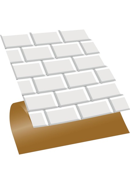Kendinden Yapışkanlı Metro Karo Desenli Pvc Karo 30X30 cm (11 Adet / 1 M²)
