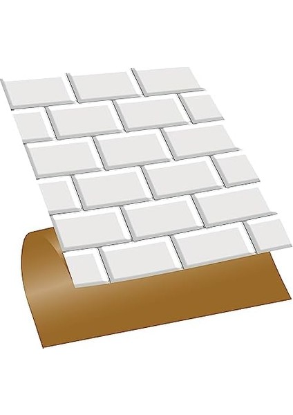 Kendinden Yapışkanlı Metro Karo Desenli Pvc Karo 30X30 cm (11 Adet / 1 M²)