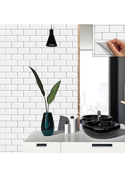 Kendinden Yapışkanlı Metro Karo Desenli Pvc Karo 30X30 cm (11 Adet / 1 M²)