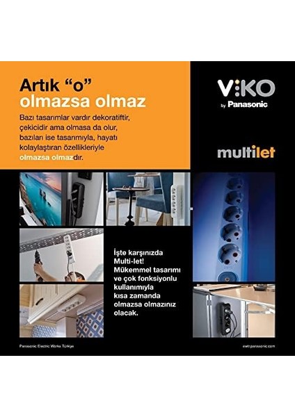 Multi-Let Ikili Priz Anahtar Top Kablolu Ç.k 1 mt