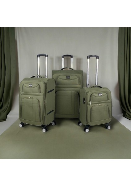 Carry-On Premium Lüx Kumaş Seyehat Valizi 3' Lü Set