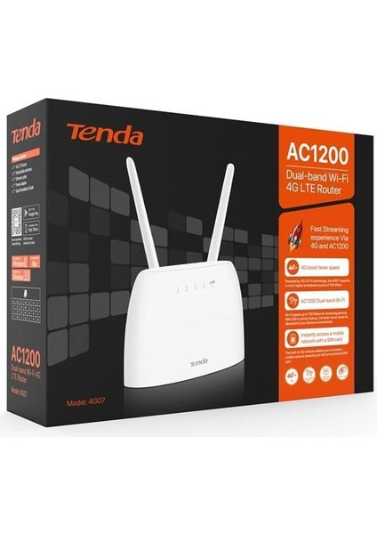 4G07 4G301 1200MBPS AC1200 Dual Band 4g Lte Router
