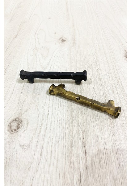 Pirinç Döküm Antik Sarı Rengi 12 cm Kulp