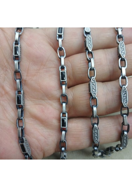925 Ayar Gümüş Grek Desen Kolye