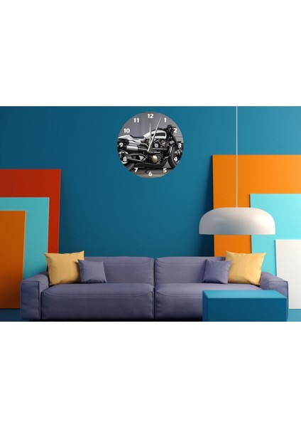 Modern Çok Renkli 30x30cm Akrilik Dekoratif Duvar Saati