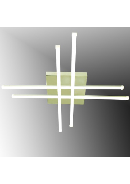 TT036-FSR Tt Aydınlatma Hashtag Modeli Fransız Sarı Kaplama LED Avize