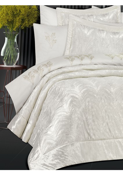 Goldroom Zeytindalı 10 Parça Battaniyeli Çeyiz Seti