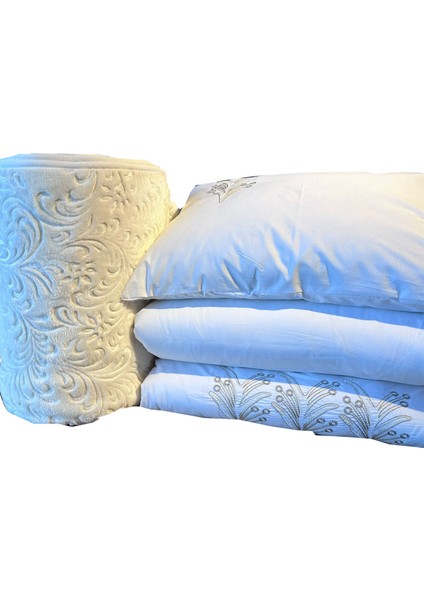 Goldroom Zeytindalı 10 Parça Battaniyeli Çeyiz Seti