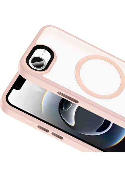 Apple iPhone 16E Kılıf Mat Arka Yüzey Wireless Şarj Özellikli Flet Magsafe Kapak