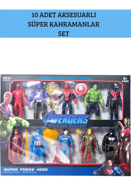 10 Adet Aksesuarlı Süper Kahramanlar Seti 10 Adet Süper Kahramanlar Tam Set 10 cm Süper Kahramanlar fiyatları