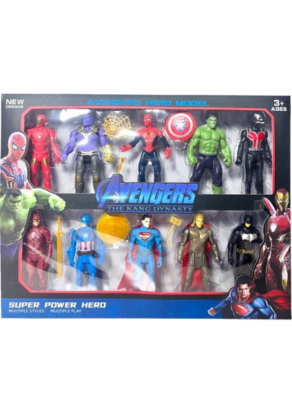 10 Adet Aksesuarlı Süper Kahramanlar Seti 10 Adet Süper Kahramanlar Tam Set 10 cm Süper Kahramanlar indirimleri
