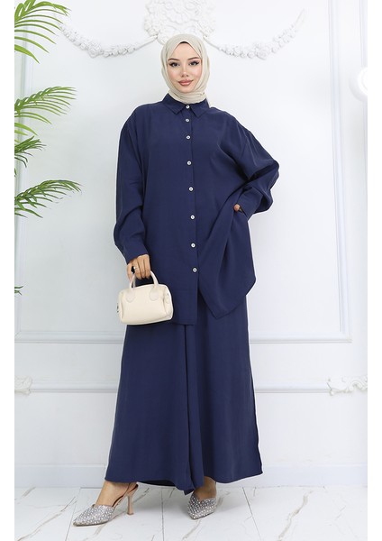 Tunik Pantolon Ikili Takım 4065-07 Lacivert fiyatları