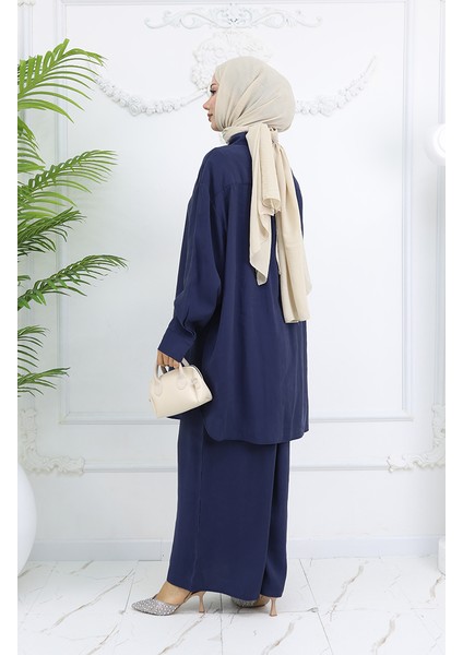 Tunik Pantolon Ikili Takım 4065-07 Lacivert indirimleri
