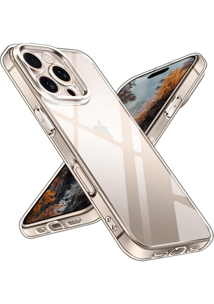 iPhone 16 Pro Kılıf Pc Sert Şeffaf Kılıf Mika Kılıf Sararmaz Kılıf Slim Ince Kılıf - Şeffaf