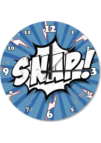 Beyaz Yuvarlak Ahşap Duvar Saati, 50 cm çap, şık ve dayanıklı tasarım