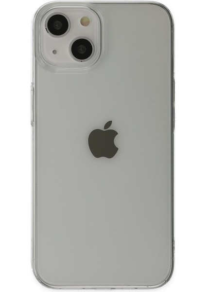 iPhone 14 Kılıf Pc Sert Şeffaf Kılıf Mika Kılıf Sararmaz Kılıf Slim Ince Kılıf - Şeffaf