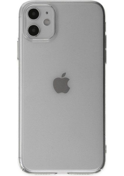 iPhone 11 Kılıf Pc Sert Şeffaf Kılıf Mika Kılıf Sararmaz Kılıf Slim Ince Kılıf - Şeffaf