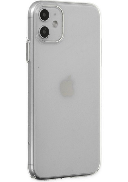 iPhone 11 Kılıf Pc Sert Şeffaf Kılıf Mika Kılıf Sararmaz Kılıf Slim Ince Kılıf - Şeffaf