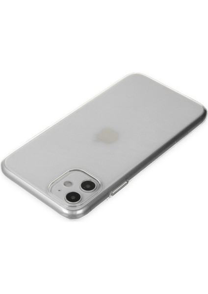 iPhone 11 Kılıf Pc Sert Şeffaf Kılıf Mika Kılıf Sararmaz Kılıf Slim Ince Kılıf - Şeffaf