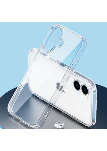 iPhone 16 Plus Kılıf Pc Sert Şeffaf Kılıf Mika Kılıf Sararmaz Kılıf Slim Ince Kılıf - Şeffaf fiyatları