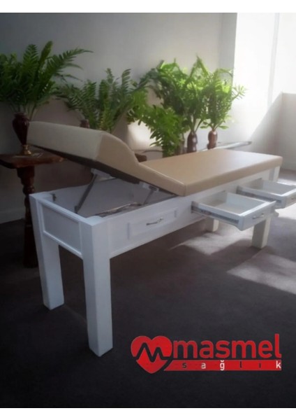 Ahşap muayene Masası | Çekmeceli | Muayene Sedyesi | Muayene masası fiyatları