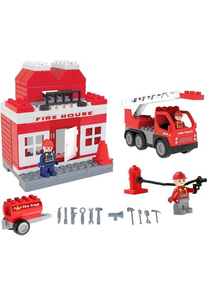 03 610 Double Blocks Itfaiye Seti -Pilsan Oyuncak