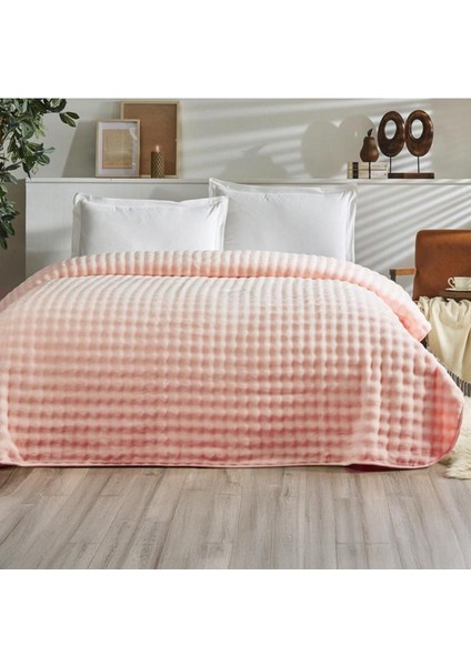Çift Kişilik Fluffy Yatak Örtüsü Rose
