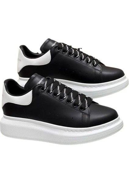 Alexander Mcqueen Men's Sneakers - Sneaker In Black/white - Alexander Mcqueen Erkek Sneak fiyatları
