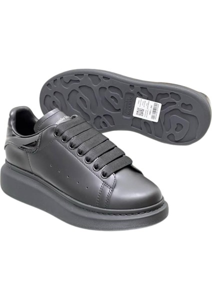 Alexander McQueen Men's Sneakers - Sneaker In Jet Black - Alexander McQueen Erkek Sneaker modelleri