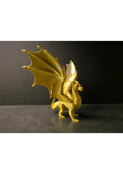 Modellio3D Gold Dragon – 3D Baskı Efsanevi Ejderha Figürü!