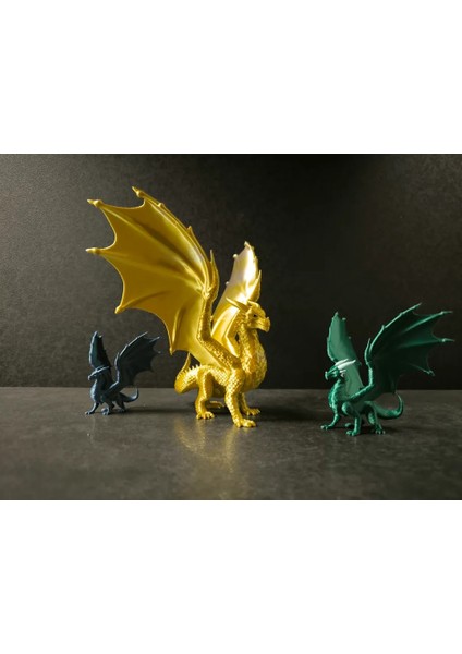 Modellio3D Gold Dragon – 3D Baskı Efsanevi Ejderha Figürü!