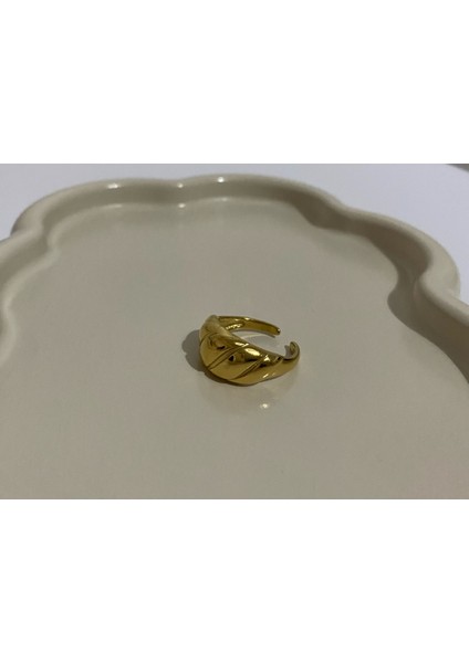 Çelik Ayarlamalı Vintage Gold Yüzük fırsatları