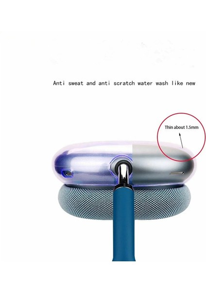 Max Kulaklık Kılıfı Tpu Kılıf Kol Şeffaf Tasarım Kulaklık Kulaklık Kılıfı Kapağı Için 1 Çift-Şeffaf (Yurt Dışından) fiyatları