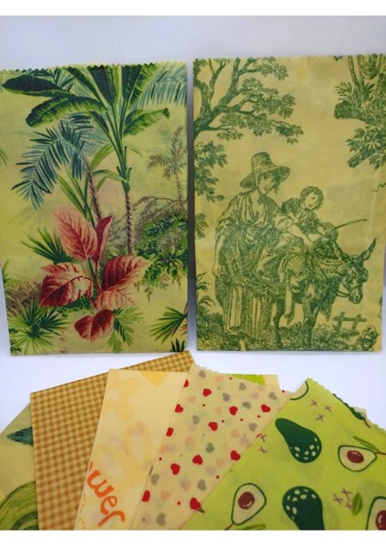 Balmumu Gıda Saklama Bezi (Beeswax Wraps)(35*30 Kese,35*30 Kese,30*30 Bez)