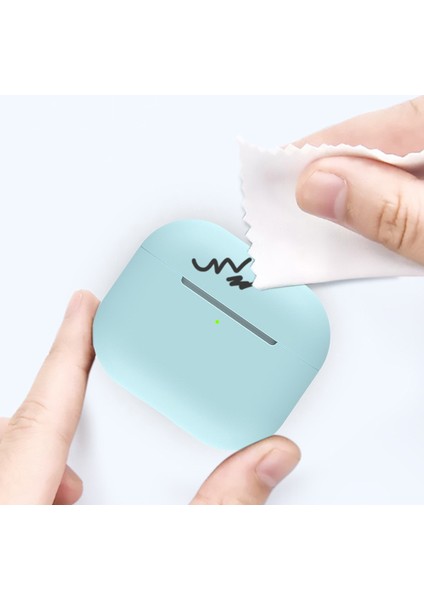 Apple 3 Için Kulaklık Kılıfı Silikon Şok Emici Kulaklık Kapağı Metal Toz Geçirmez Çıkartma Kiti Ile-Galaxy Gri+Siyah (Yurt Dışından) fırsatları