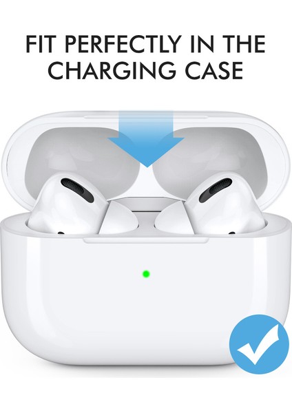 Apple Pro/ Pro 2 Silikon Bluetooth Kulaklık Kulak Kapakları Için Bir Çift Kulaklık Uçlarının Değiştirilmesi, Boyut: L-Siyah (Yurt Dışından) fiyatları