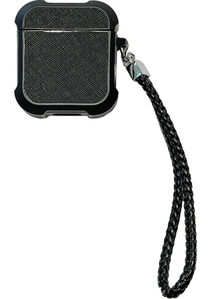 Apple Için Şarj Kutulu (2016)/(2019)/ ve Kablosuz Şarj Kutulu (2019) Bilek Askılı Tpu Kılıf-Siyah (Yurt Dışından)