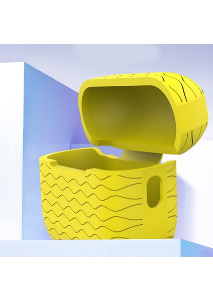 Apple Pro 2 Için Dalgalı Kenar Okyanus Tarzı Kulaklık Silikon Kılıf Bluetooth Kulaklık Anti-Damla Kapak Kordon Ile-Süt Çay (Yurt Dışından) indirimleri