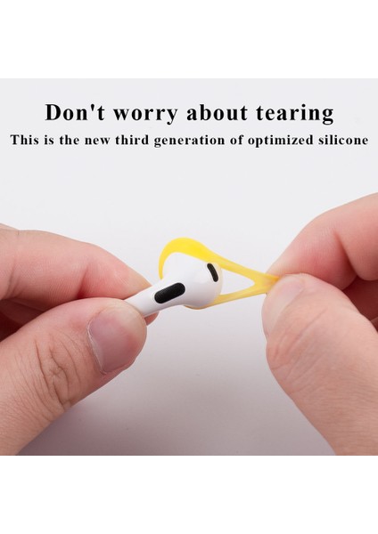 Apple 3 Için 1 Çift Silikon Kulaklık Kulak Kapakları, Bluetooth Kulaklık Kulak Ipuçları Koruyucu Kapaklar-Siyah (Yurt Dışından) fiyatları