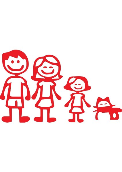 Autosticker^#aile Tasarım Oto Sticker (Oto-Motor-Laptop-Duvar-Dekor) 10 x 5 cm fiyatları