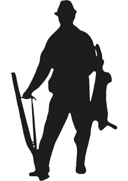 Autosticker^#avcı ve Av (Oto-Motor-Laptop-Duvar-Dekor) 10 x 17 cm