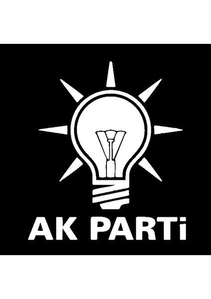Autosticker^#akp Logo Sticker (Oto-Motor-Laptop-Duvar-Dekor) 30 x 33 cm modelleri