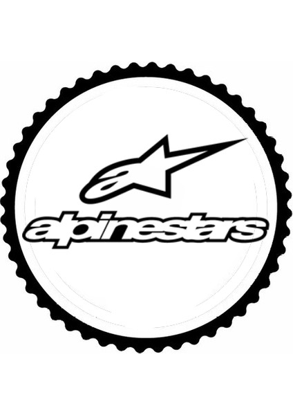 Autosticker^#alpinestars 1.model Tasarım Sticker 50 x 50 cm