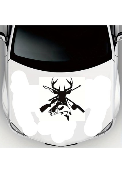 Autosticker^#avcılık Trend Oto Kaput Sticker 63 x 66 cm