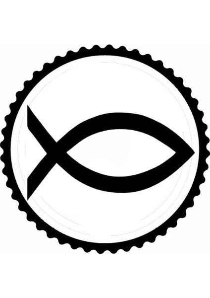 Autosticker^#balık Burcu Sembolü Tasarım Sticker 40 x 40 cm