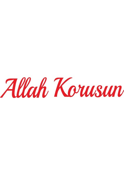 Autosticker^#allah Korusun Sticker (Oto-Motor-Laptop-Duvar-Dekor) 20 x 4 cm fiyatları