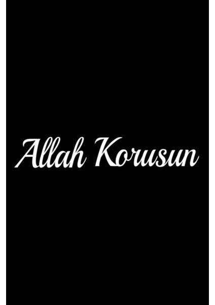 Autosticker^#allah Korusun Sticker (Oto-Motor-Laptop-Duvar-Dekor) 20 x 4 cm modelleri