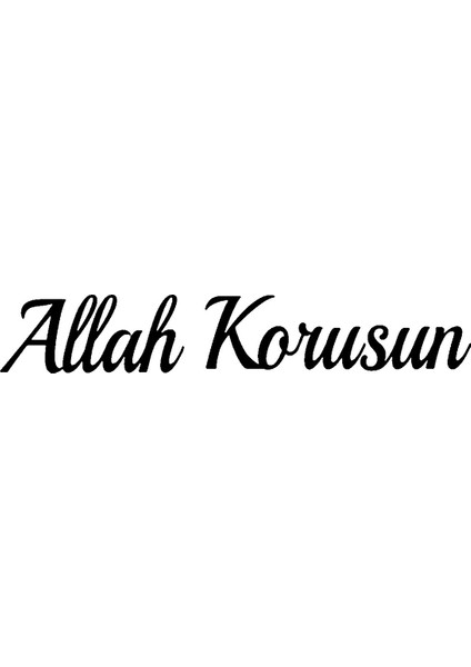 Autosticker^#allah Korusun Sticker (Oto-Motor-Laptop-Duvar-Dekor) 40 x 8 cm